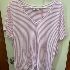 Vineyard Vines NWT SZ XXL PINK/WHITE STRIPED SHIRT